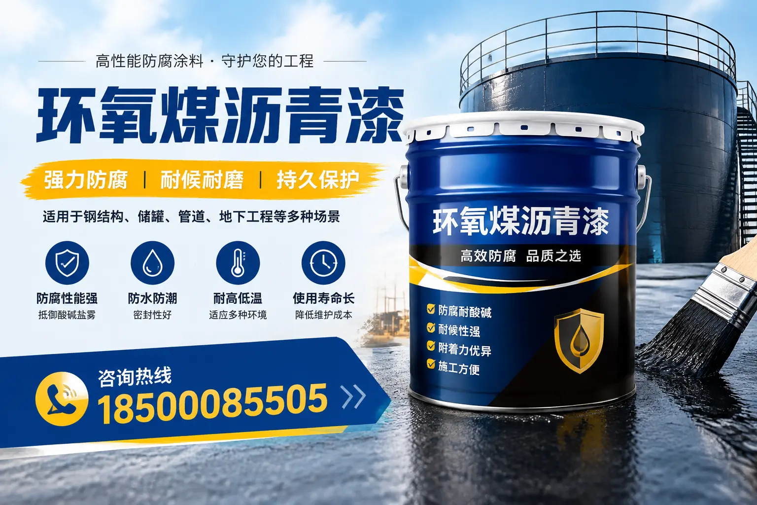 环氧煤沥青漆在工业中的应用，荆州企业的选择